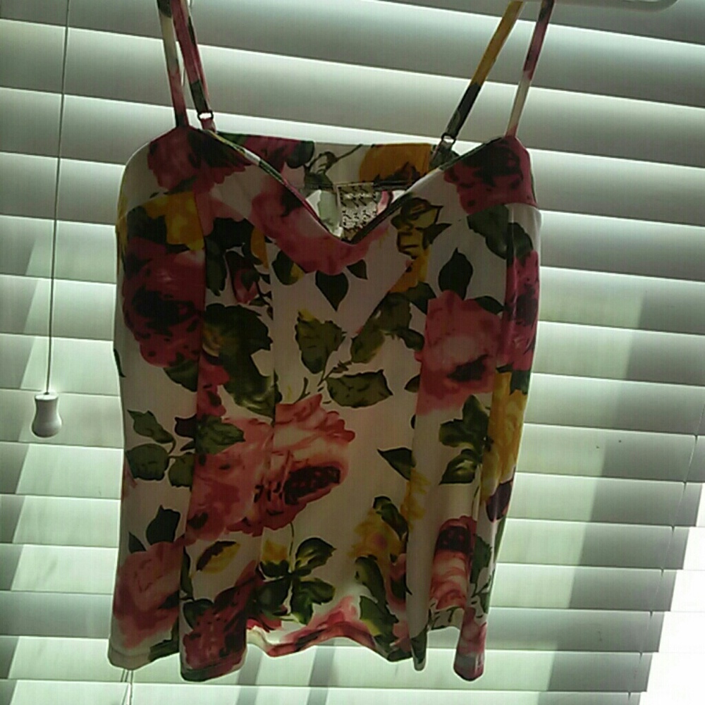 Floral peplum top